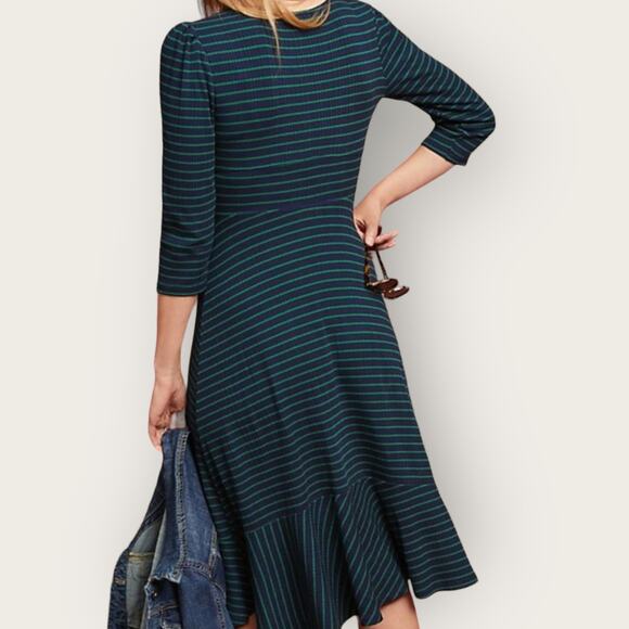 ANTHROPOLOGIE By MAEVE FLORES STRIPED DRESS Women’s Size: M - Picture 2 of 9